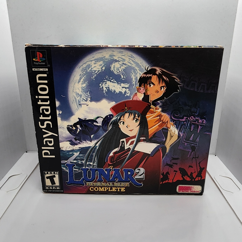 Lunar 2: Eternal Blue Complete (PlayStation 1, 2000) Good Condition